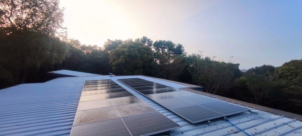 Commercial solar installation