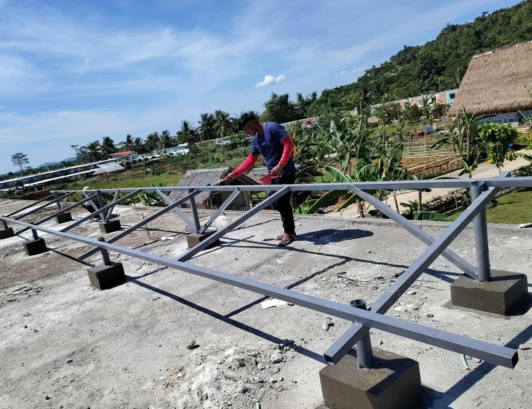 Solar panels close-up